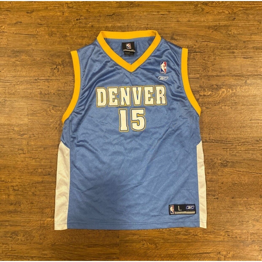Reebok NBA Authentics Denver Nuggets Carmelo Anthony Basketball Jersey Youth‎ LG